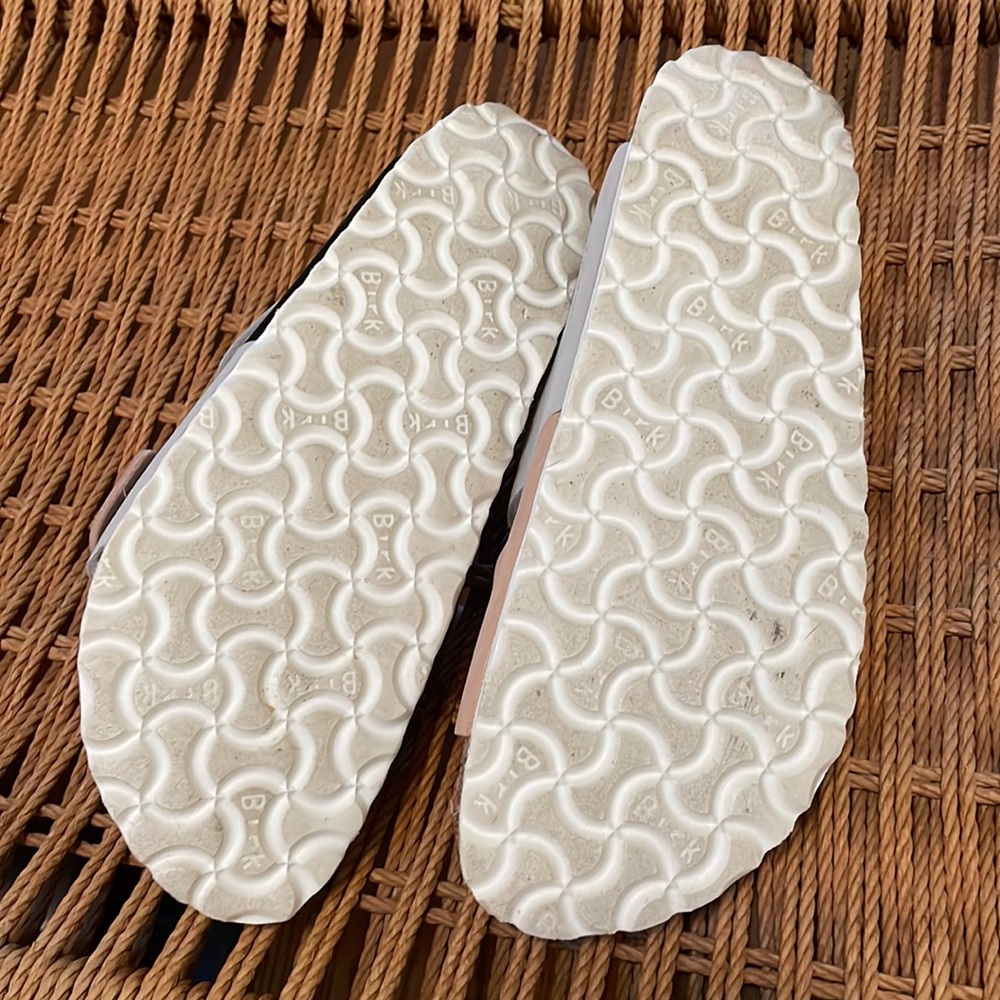 New Birkenstock Arizona Split Two Tone Leather Sandal - Picture 5 of 5